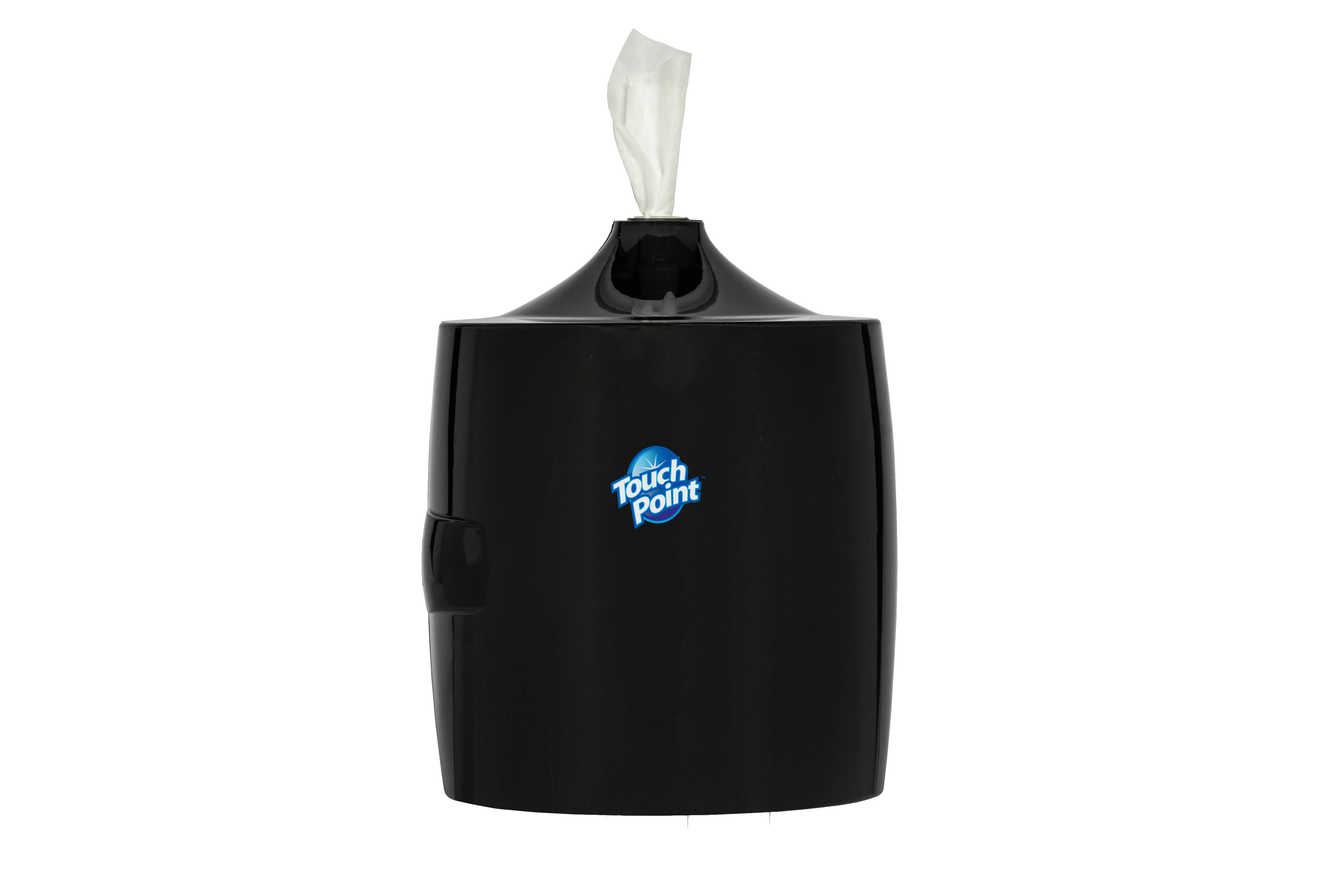 Winco TDAC-8K, Pur-Clean Black Auto Cut Roll Towel Dispenser, Wall Mount