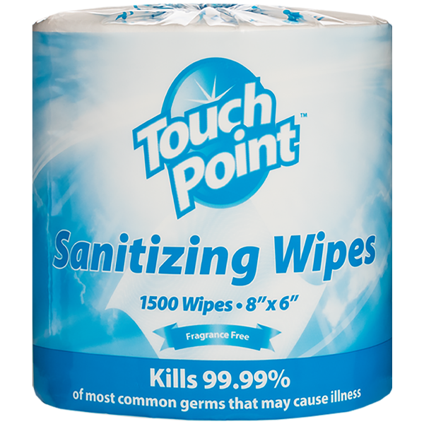 Fragrance Free Sanitizing Wipes 1500 - Touch Point